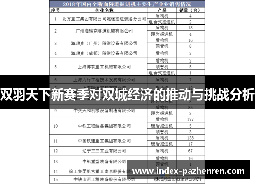 双羽天下新赛季对双城经济的推动与挑战分析