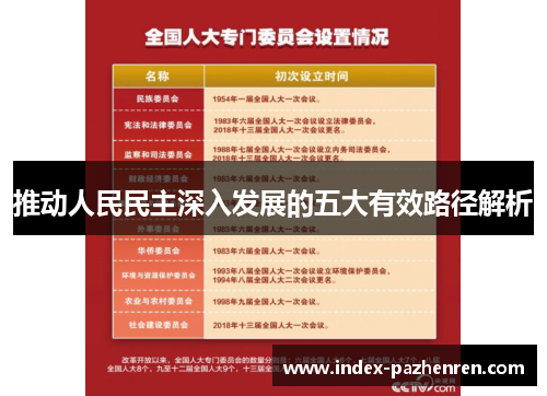 推动人民民主深入发展的五大有效路径解析
