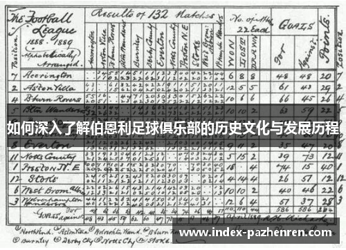 如何深入了解伯恩利足球俱乐部的历史文化与发展历程 如何深入了解伯恩利足球俱乐部的历史文化与发展历程